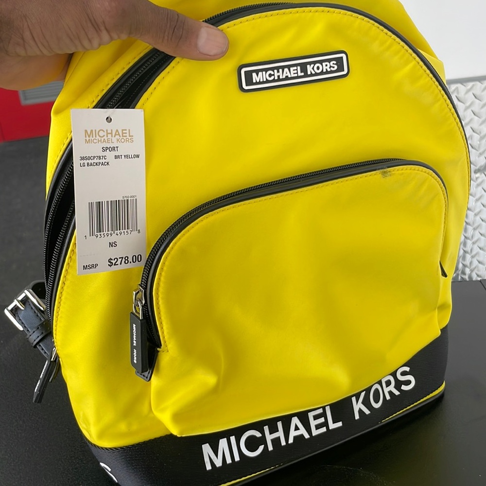 Michael Kors Sport Lg Backpack Yellow